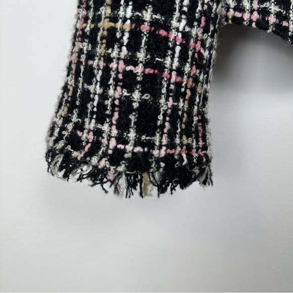 Style & Co Jacket Size 12 Petite Tweed 2 Way Zip  Preppy Business Casual - Picture 8 of 11